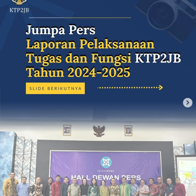 KTP2JB menyampaikan Laporan dan Pelaksanaan Tugas dan Fungsi Tahun 2024–2025 sebagai bentuk komitmen terhadap transparansi dan akuntabilitas.